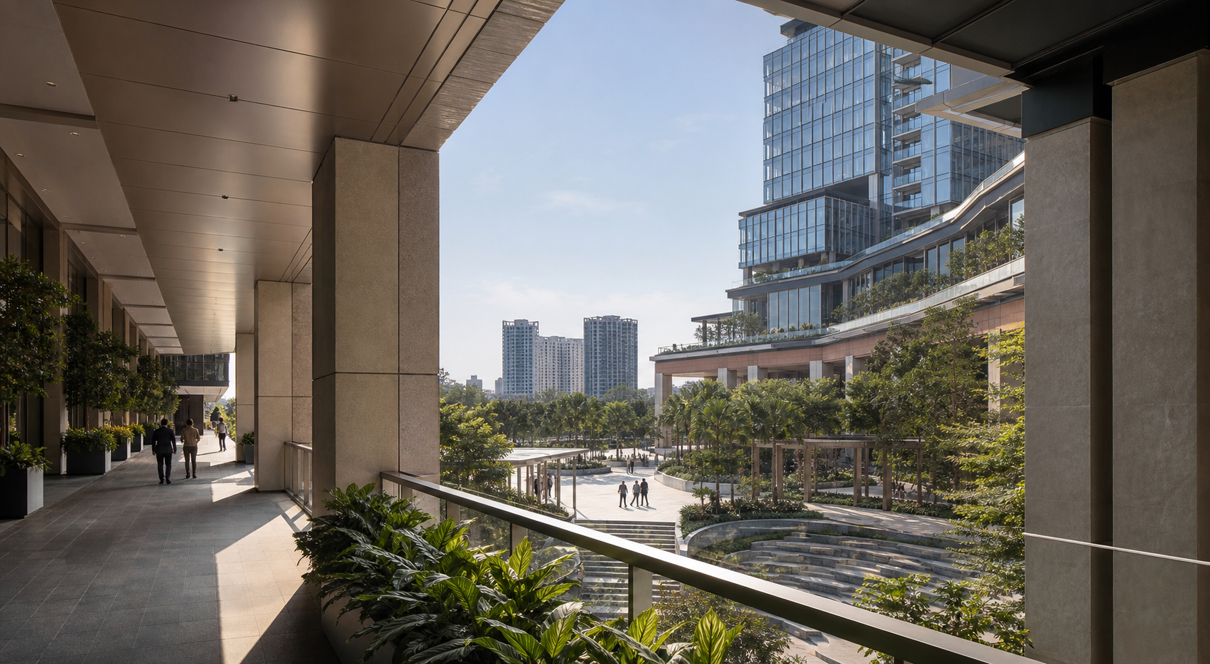 Contemporary mixed-use architecture and public realm